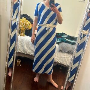 Rue Stiic two piece blue and white summer dress